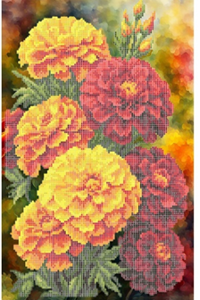 Схема для вышивки бисером Золотая Подкова Чернобрывцы ЗПК-067 (4779)