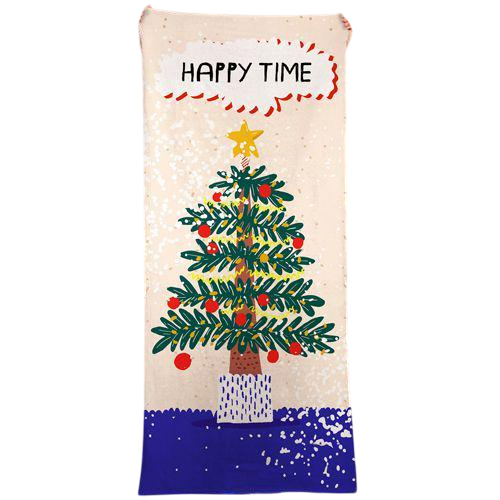 Полотенце Presentville пляжное Happy time 150x70 см (PLB_25NG001)