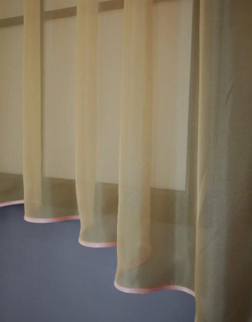 Гардина кухонная с аркой/ламбрекеном 270х170 см Темно-бежевый/Белый (025к) - фото 3 Гардина кухонная с аркой/ламбрекеном 270х170 см Темно-бежевый/Белый (025к) - фото 3