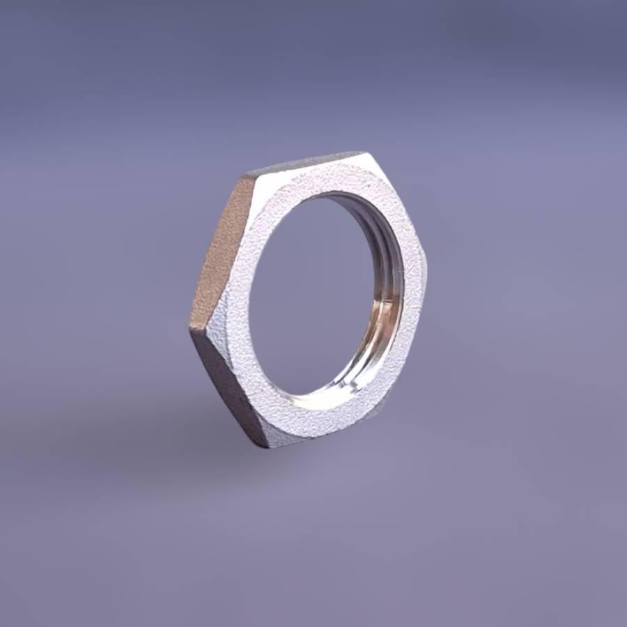 Контргайка нержавеющая муфтовая DN25 1" н/ж сталь AISI304 шестигранная резьба BSPP ГОСТ 8969-75 - фото 6 Контргайка нержавеющая муфтовая DN25 1" н/ж сталь AISI304 шестигранная резьба BSPP ГОСТ 8969-75 - фото 6