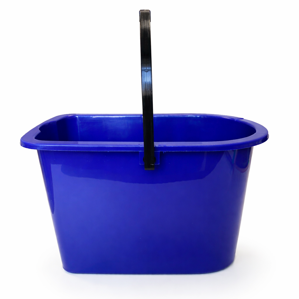Відро овальне пластикове Soloplast з ручкою для прибирання 14 л Синій (ВО-14С)
