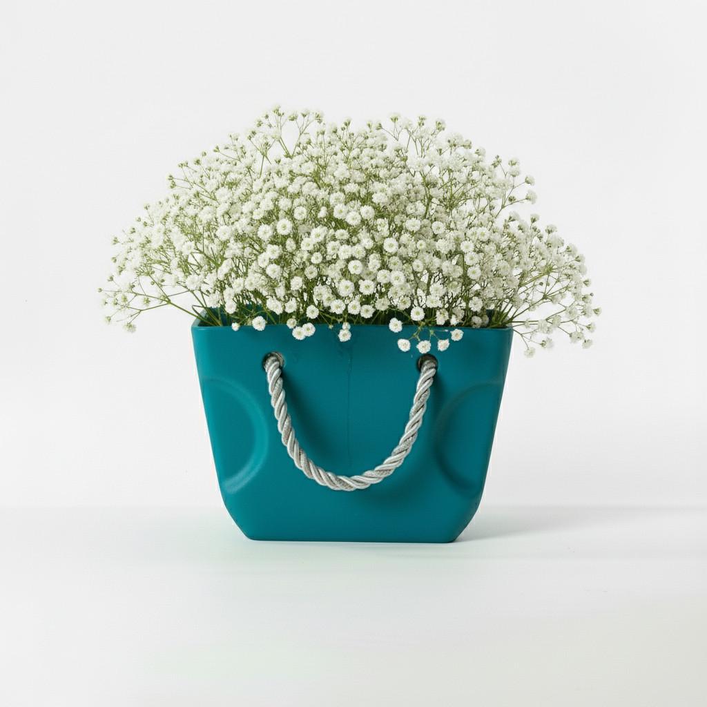 Ваза Nana ceramics Сумка 17 см Зеленый (9039)