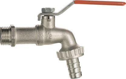 Кран поливочный IVR с ручкой рычаг НР 3/4"