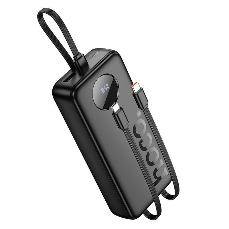Повербанк Hoco Sabio J132A 20000 mAh быстрая зарядка 22,5W с кабелями Черный (631999)