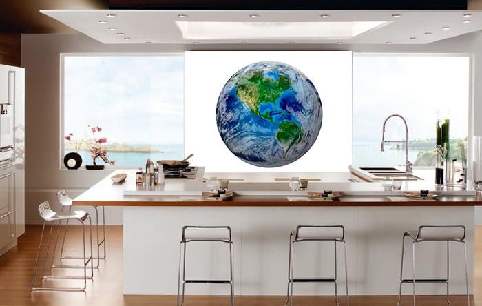 Фотообои флизелиновые для спальни/зала/кухни моющиеся Планета Земля