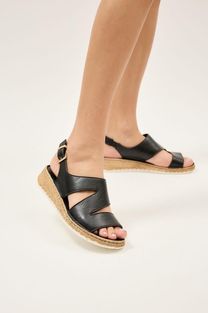 Босоножки женские LONZA кожаные р. 36 Черный (200236)