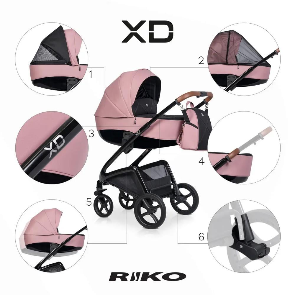 Коляска Riko XD PRO 03 Energy Pink (RXD-03_vsedNM) - фото 4