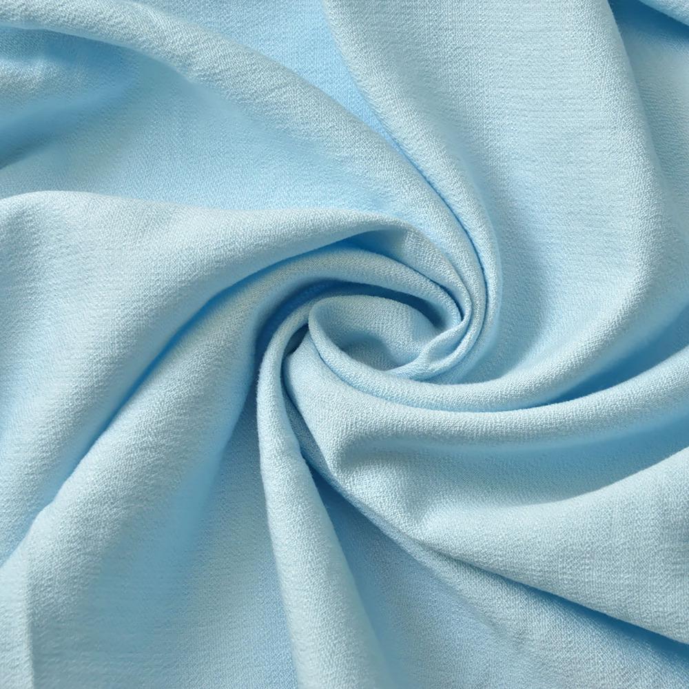 Ткань лен однотонная Ария V-9 Голубой (13064)