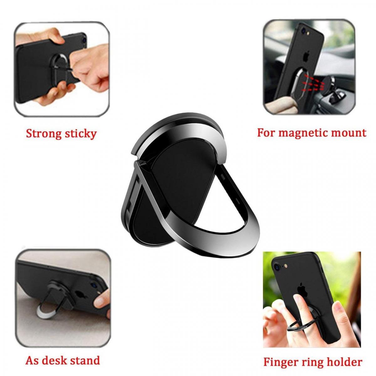 Кільце-тримач Escase ES-FR08 для смартфона Червоний - фото 5 Кільце-тримач Escase ES-FR08 для смартфона Червоний - фото 5