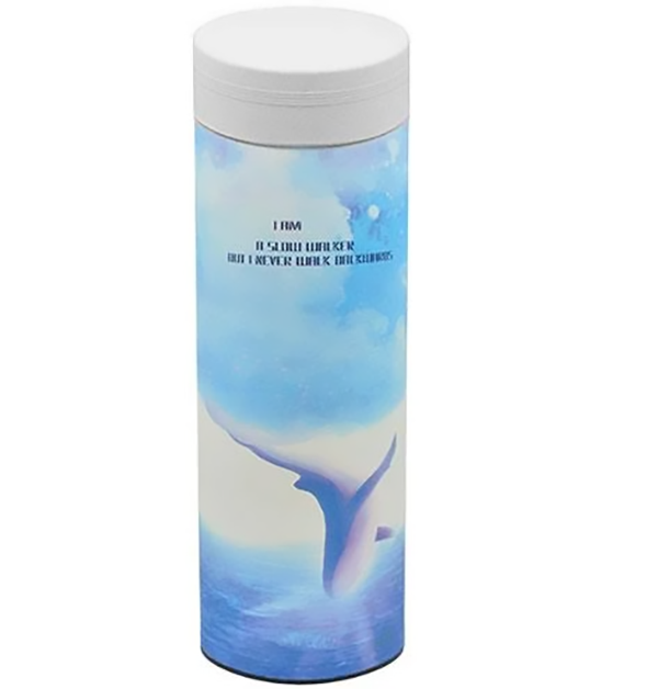 Термос железный с ситечком Киты 450 мл (MMS-MT-3343)