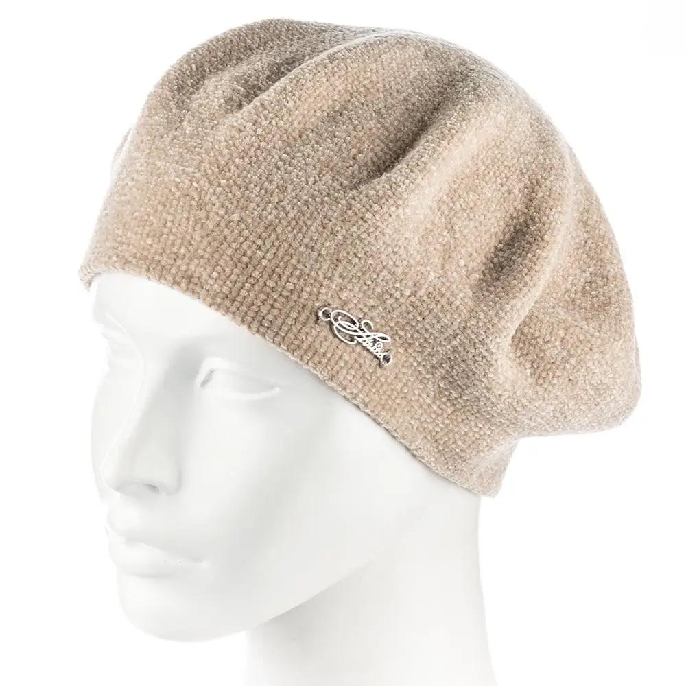 Берет велюровый женский ATRICS WH815 one size Бежевый