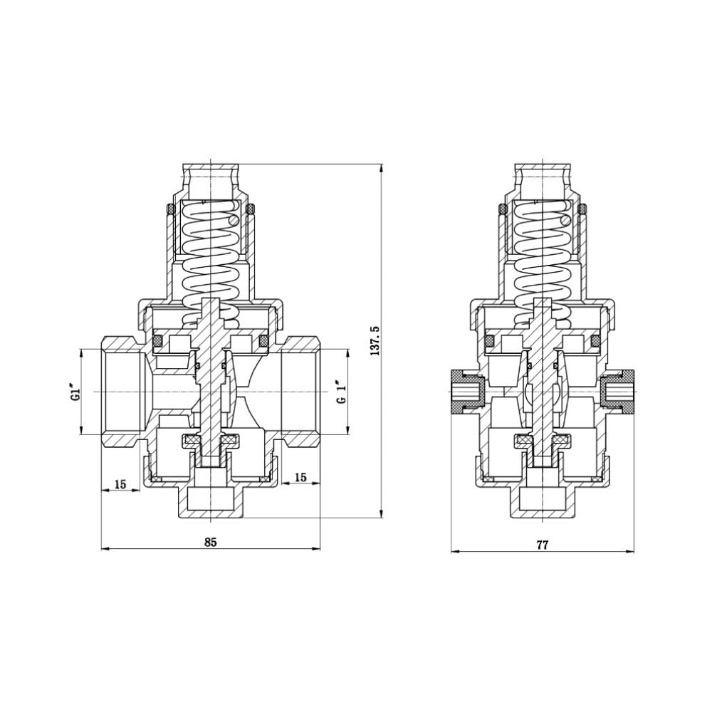 Редуктор SD Forte 1" SF242W25 - фото 2