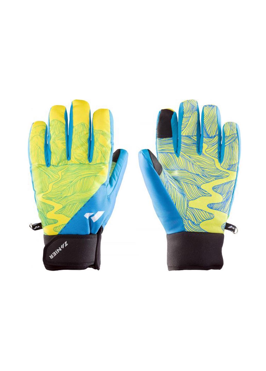 Перчатки горнолыжные Zanier Free GTX 11 XXL Blue/Yellow (30278-4550-XXL)