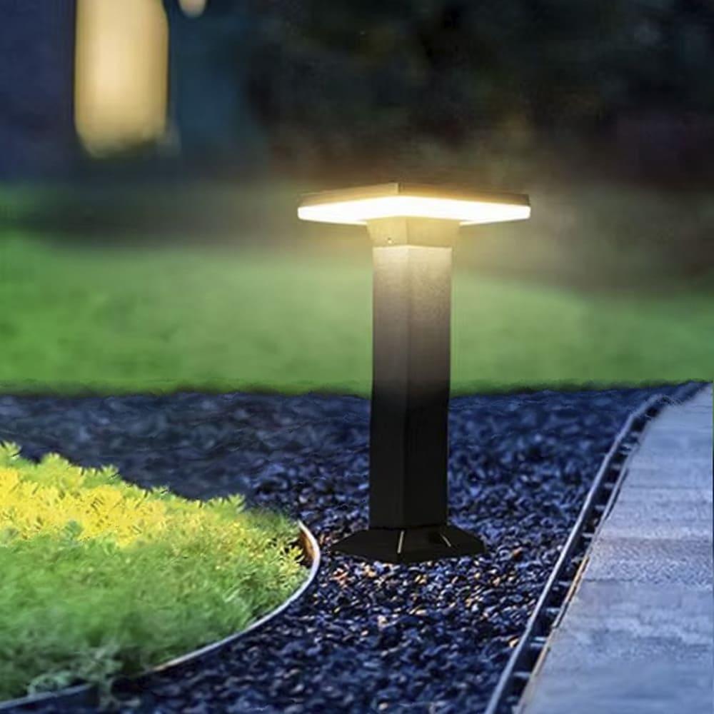 Светильник столбик ландшафтный с квадратным верхом 20х15 см (76107-2) - фото 2