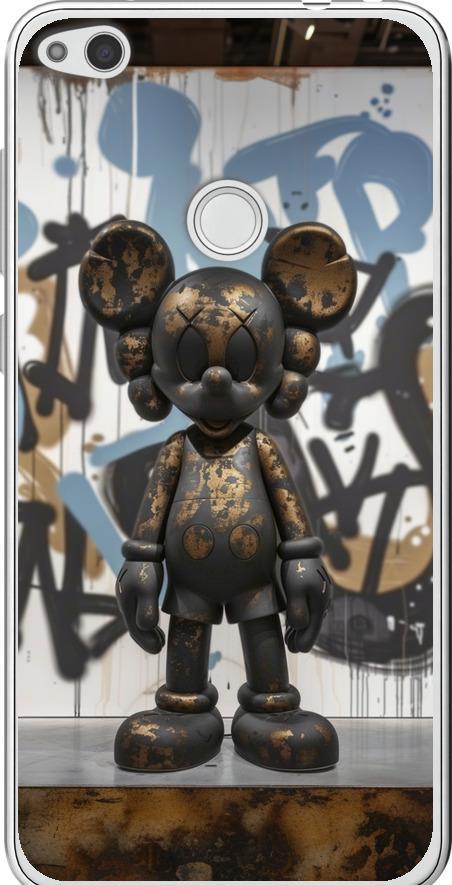 Чехол на Huawei P8 Lite (2017) Bronze kaws v2 (6098t-777-42517)