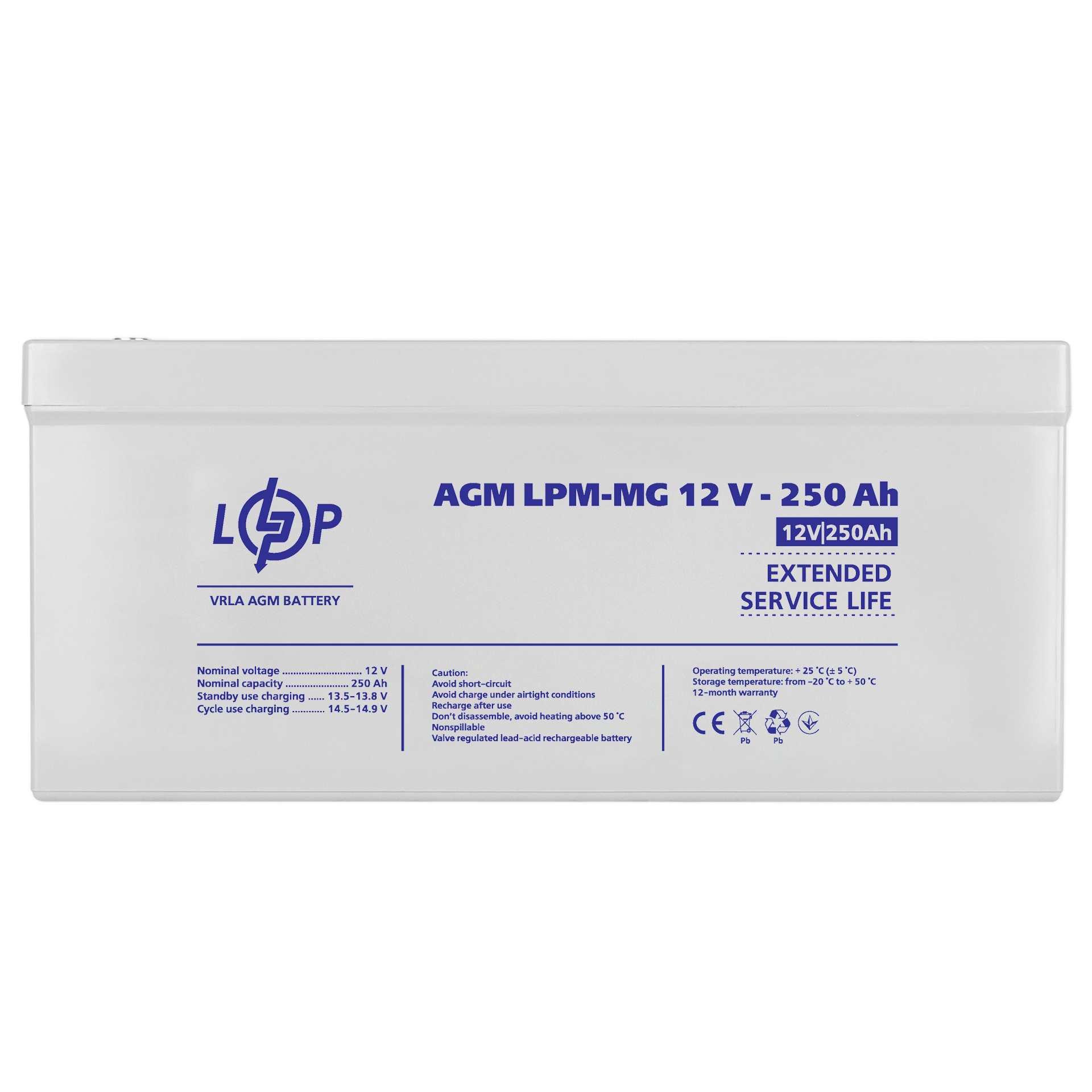 Акумулятор мультигелевий LogicPower LPM-MG 12V-250 Ah (26454206) - фото 3