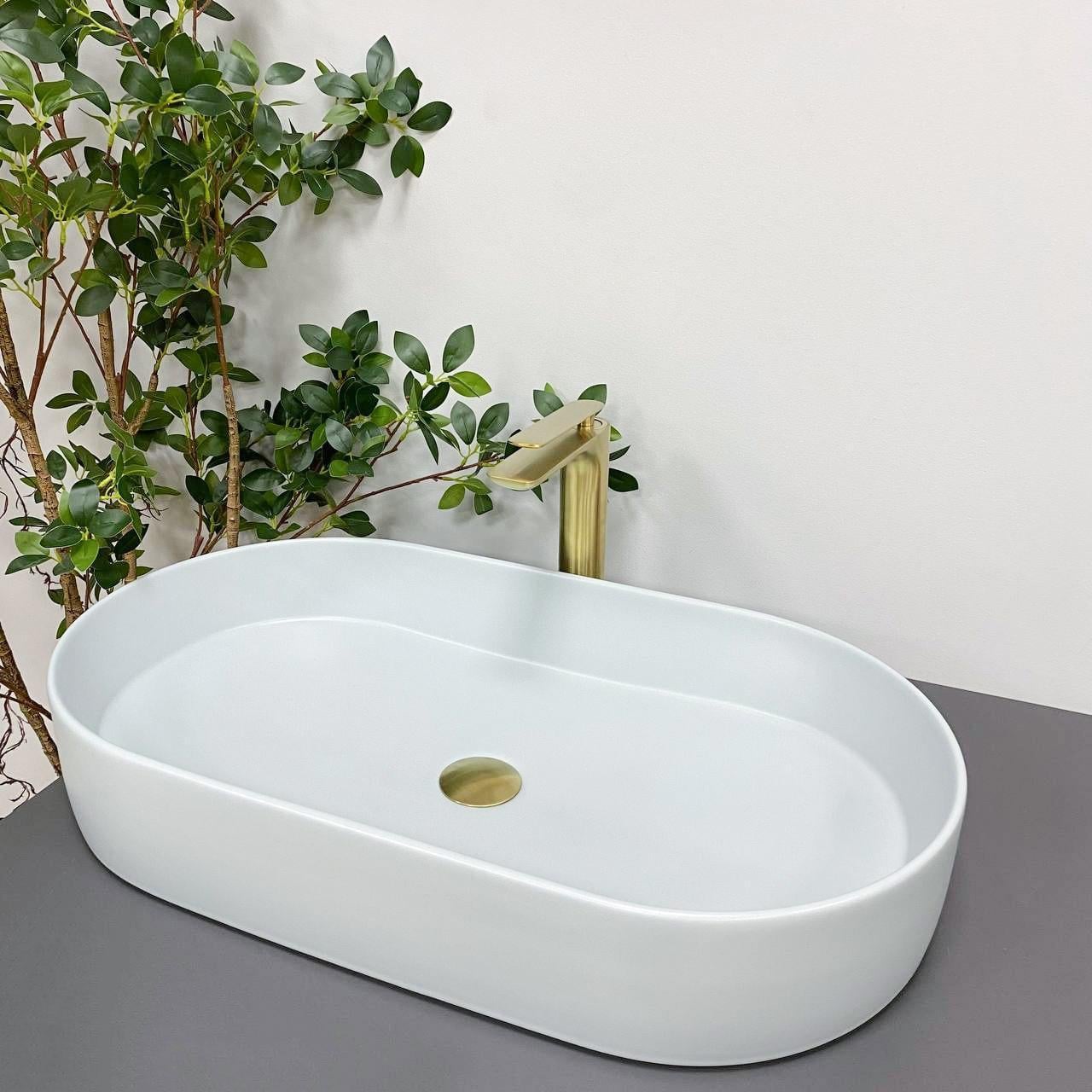 Умивальник накладний VBI VERONA 70 Smoke Blue (2808389688)