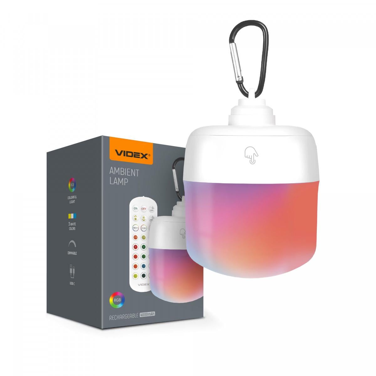 Светильник сенсорный аккумуляторный Videx VL-NL103W-R LED с пультом
