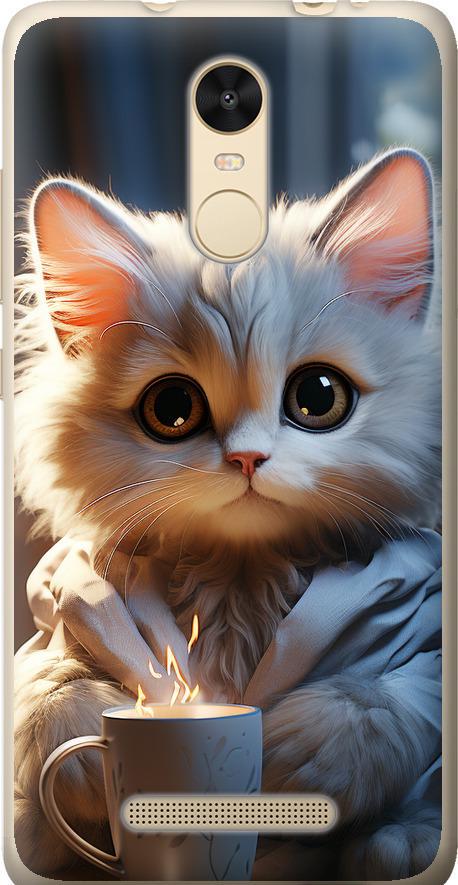 Чехол на Xiaomi Redmi Note 3 pro White cat (5646t-335-42517)
