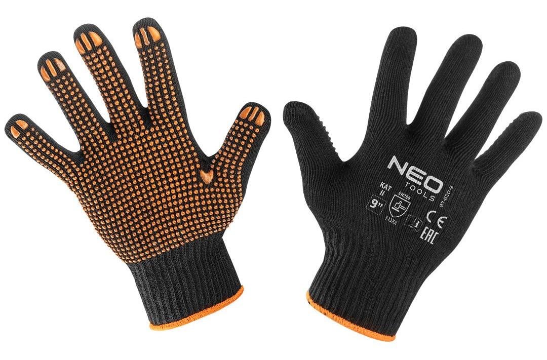 Рукавички будівельні Neo Tools р. 9 бавовна/поліестер (97-620-9)