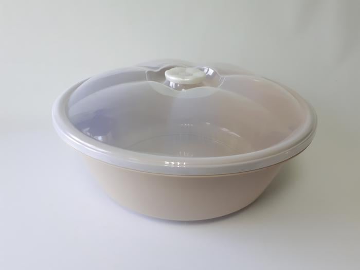 Таз пищевой с крышкой Dunya Plastik 10428 пластиковый D 48 см H 17 см 21 л (1201505452) - фото 2 Таз пищевой с крышкой Dunya Plastik 10428 пластиковый D 48 см H 17 см 21 л (1201505452) - фото 2