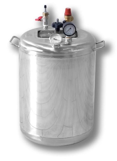 Автоклав для консервирования UTEHO Гуд-24 газовая нержавейка 36 л 24 банки/0,5 л (843020988)