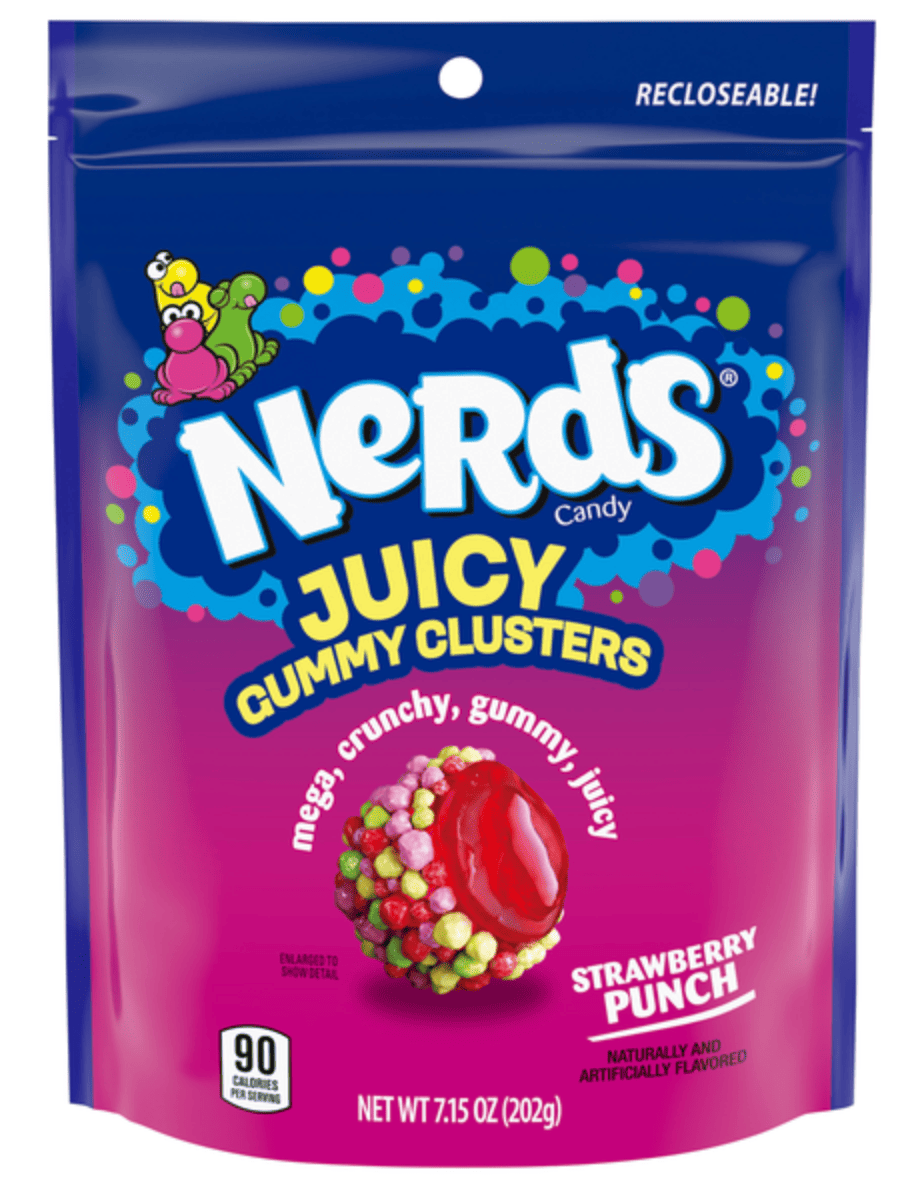 Цукерки Nerds Juicy Gummy Clusters Strawberry Punch Candy 202 г (3028660211)