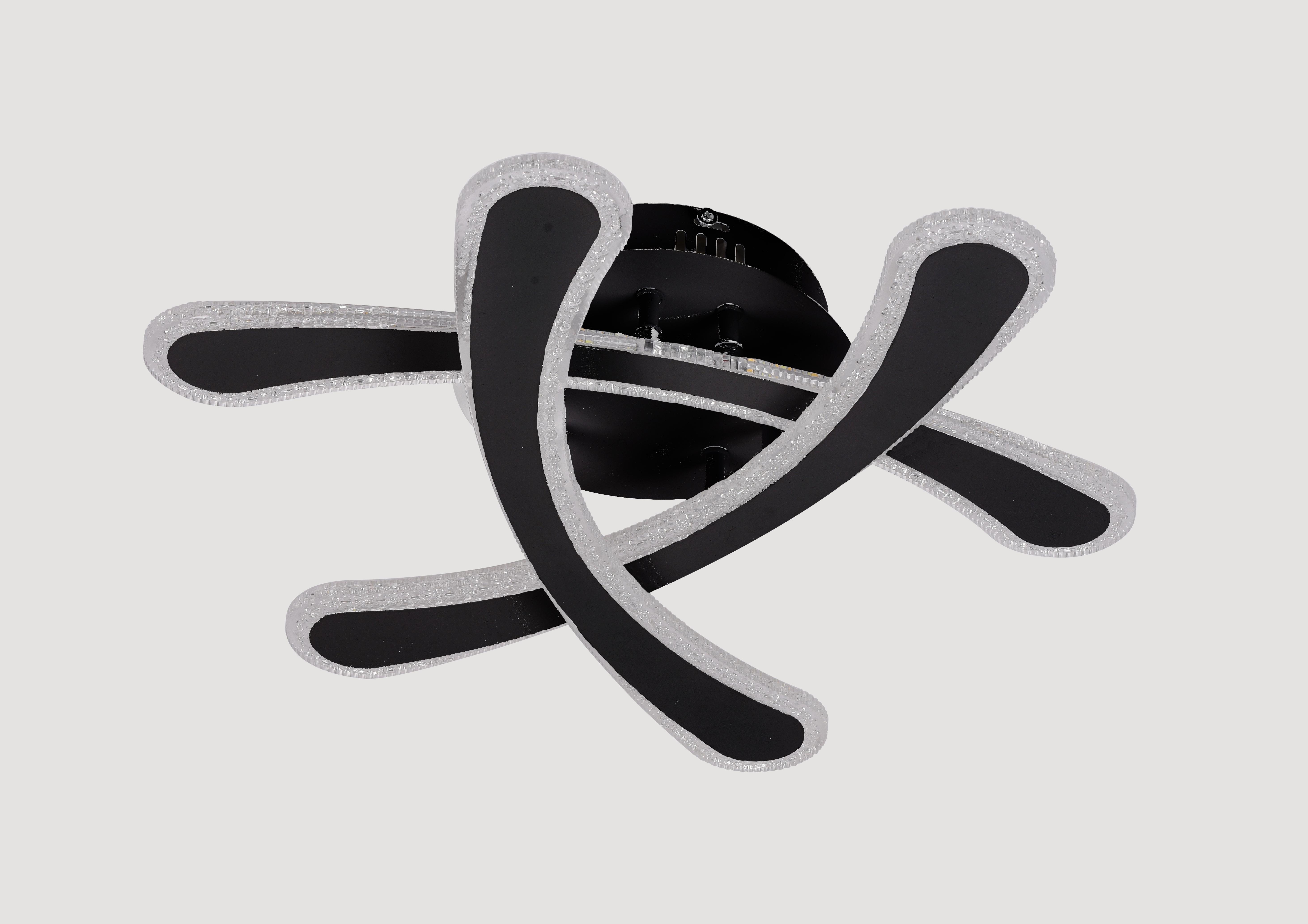 Люстра светодиодная Sirius 6218-3 BK 52W акриловая