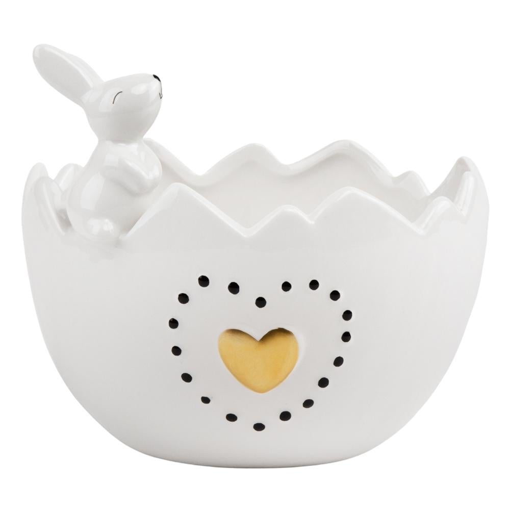 Емкость для хранения Пасхальный кролик 16 см Белый (5005-003)