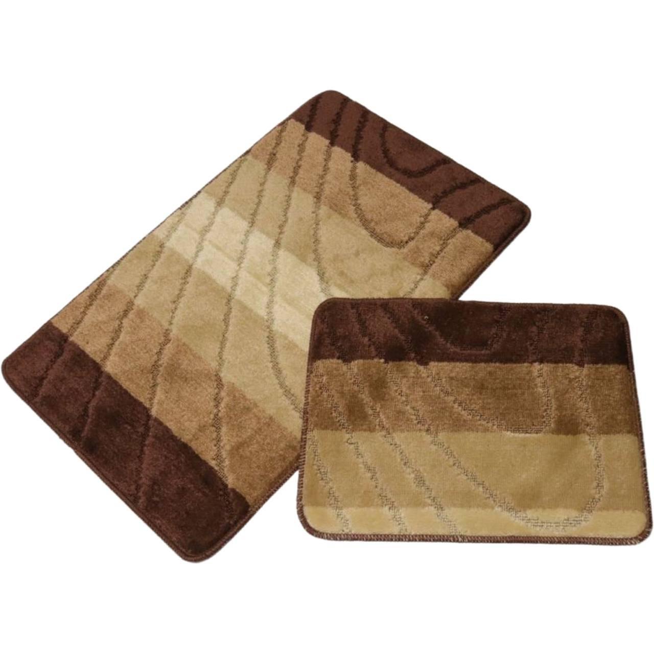 Коврики для ванной и туалета Vonaldi резиновая основа/полиэстер 50x80 см Коричневый (315 Vin) Коврики для ванной и туалета Vonaldi резиновая основа/полиэстер 50x80 см Коричневый (315 Vin)