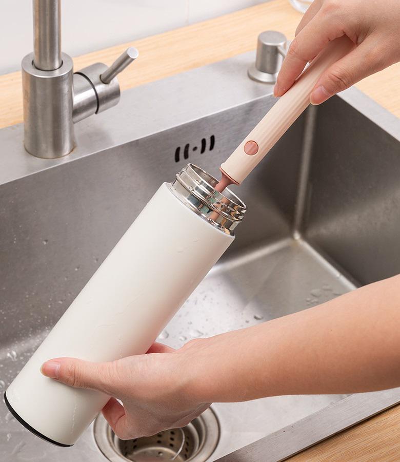 Мочалка для мытья бутылок и стаканов 14763 5х8х27 см Персиковый (4993058) - фото 5 Мочалка для мытья бутылок и стаканов 14763 5х8х27 см Персиковый (4993058) - фото 5