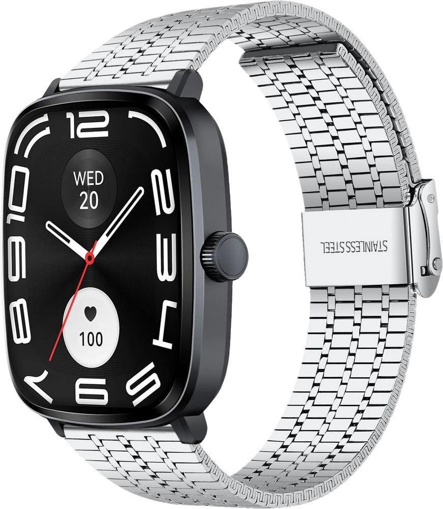 Браслет металлический Counic для Haylou RS5 LS19 Silver (40892-59)