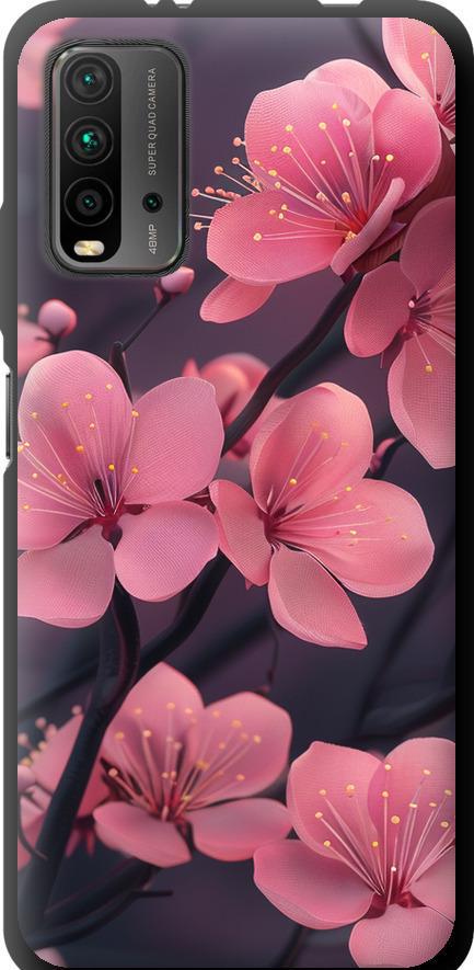 Чехол на Xiaomi Redmi 9T Пурпурная сакура (6075b-2257-42517)