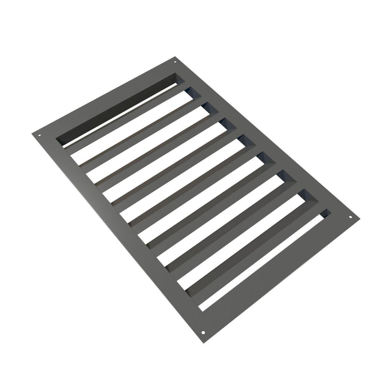 Решетка вентиляционная стальная 200х400 сваренная без регулировки гнутый рВБ-24 профиль (2141734354/К0608) Решетка вентиляционная стальная 200х400 сваренная без регулировки гнутый рВБ-24 профиль (2141734354/К0608)