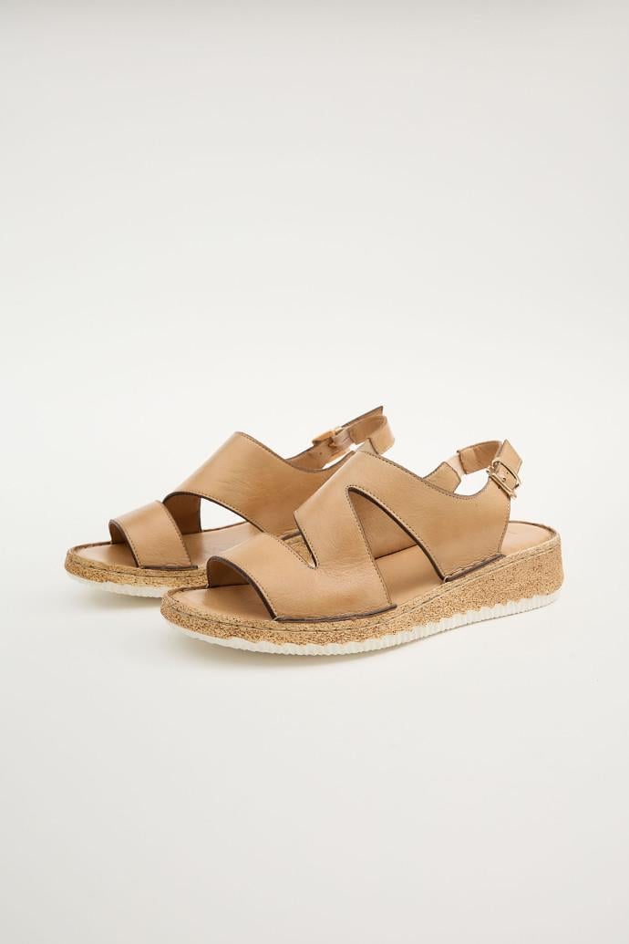 Босоножки женские LONZA кожаные р. 38 Бежевый (200237)