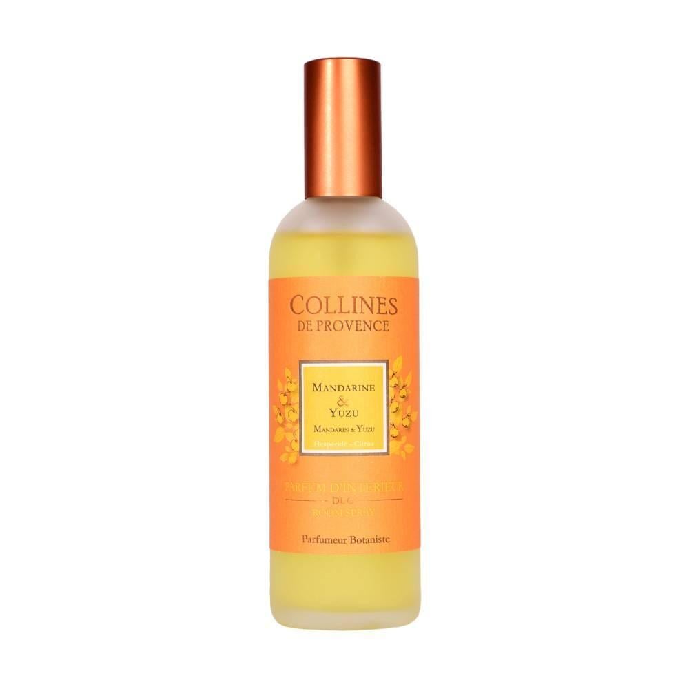 Аромаспрей Мандарин і юдзу, інтер'єрні парфуми Collines de Provence, 100 мл