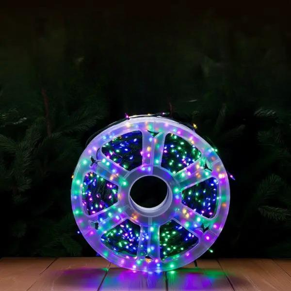 Гирлянда-нить Роса Хвойная лапа 3000 LED 100 м Зеленая нить/Разноцветный свет (D3000L100MGML) - фото 7 Гирлянда-нить Роса Хвойная лапа 3000 LED 100 м Зеленая нить/Разноцветный свет (D3000L100MGML) - фото 7