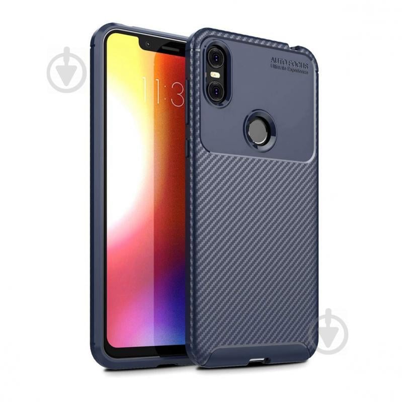 Чохол Carbon Case Motorola P30 Play Синій (hub_HIKk30707)