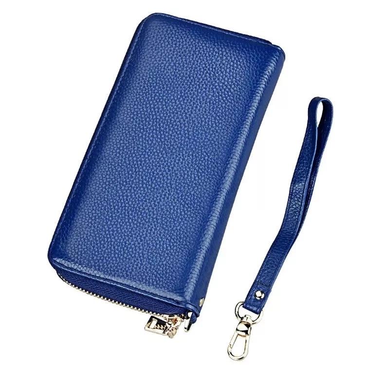 Кошелек женский Sunroz Ladies Clutch кожа Синий