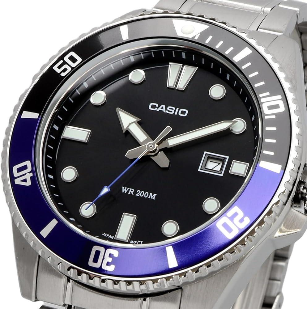 Наручные часы мужские Casio MDV-107D-1A2 Divers Diver Collection со стальным корпусом/водозащитой 200 м Серый (2902084920)