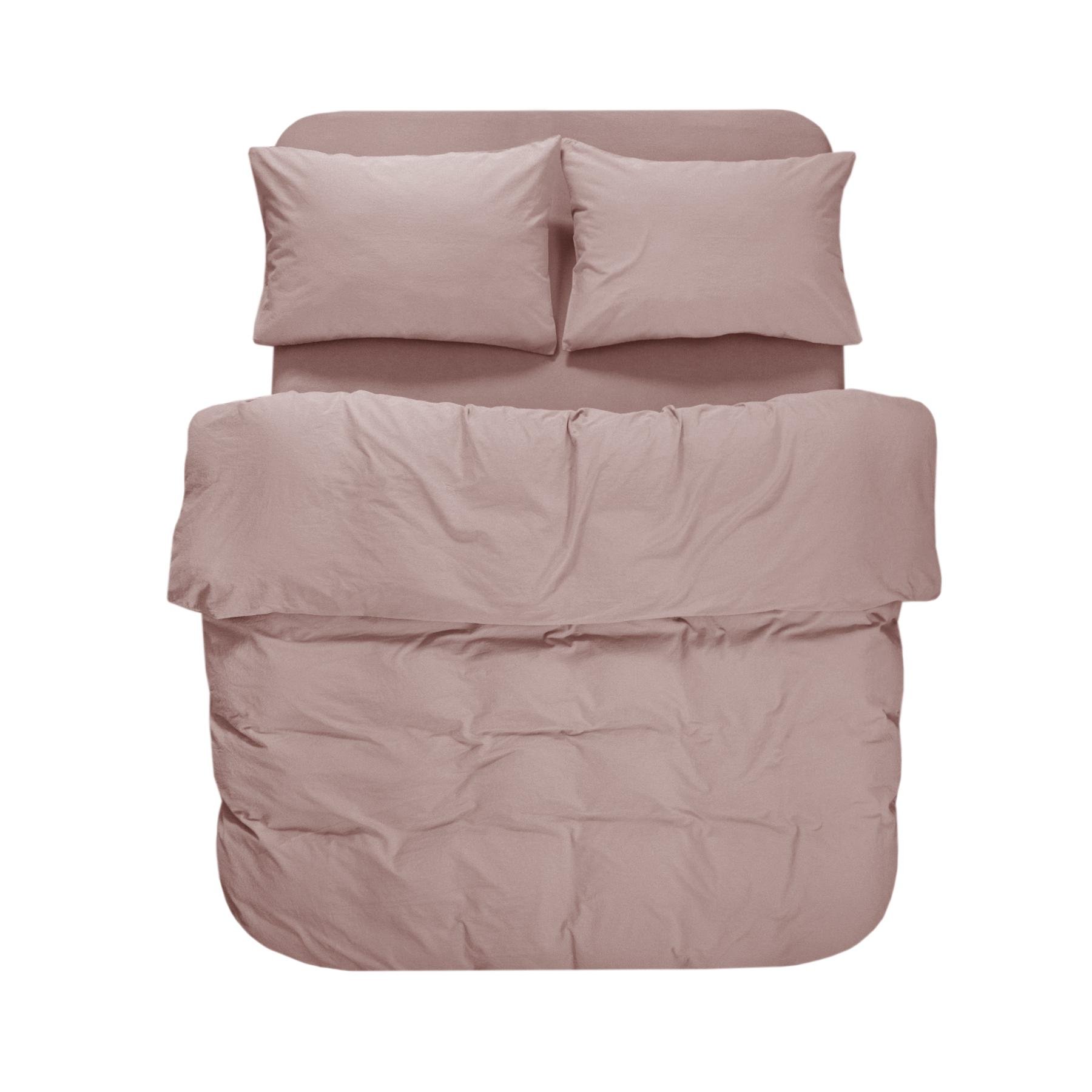 Комплект постельного белья Lotus Home Washed cotton Kansas евро Пудровый (svt-2000022350044)