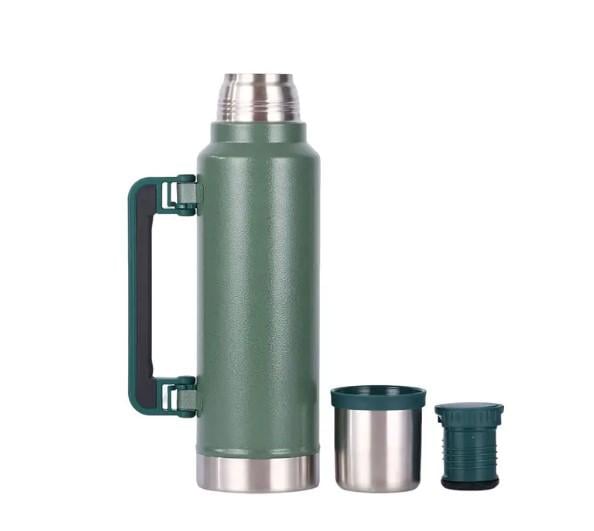 Термос с ручкой olDBro 1 л 304 Stainless Steel Зеленый (12089763)