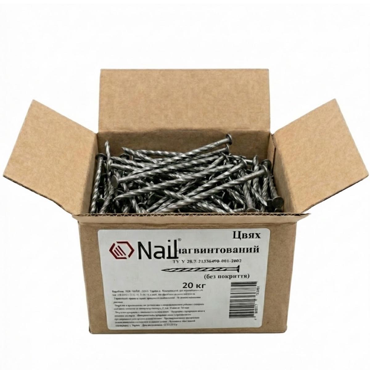 Гвозди навинтованные Nail 3,6х100 DIN 68163A бп упаковка 20 кг нефас 20 кг (405408)