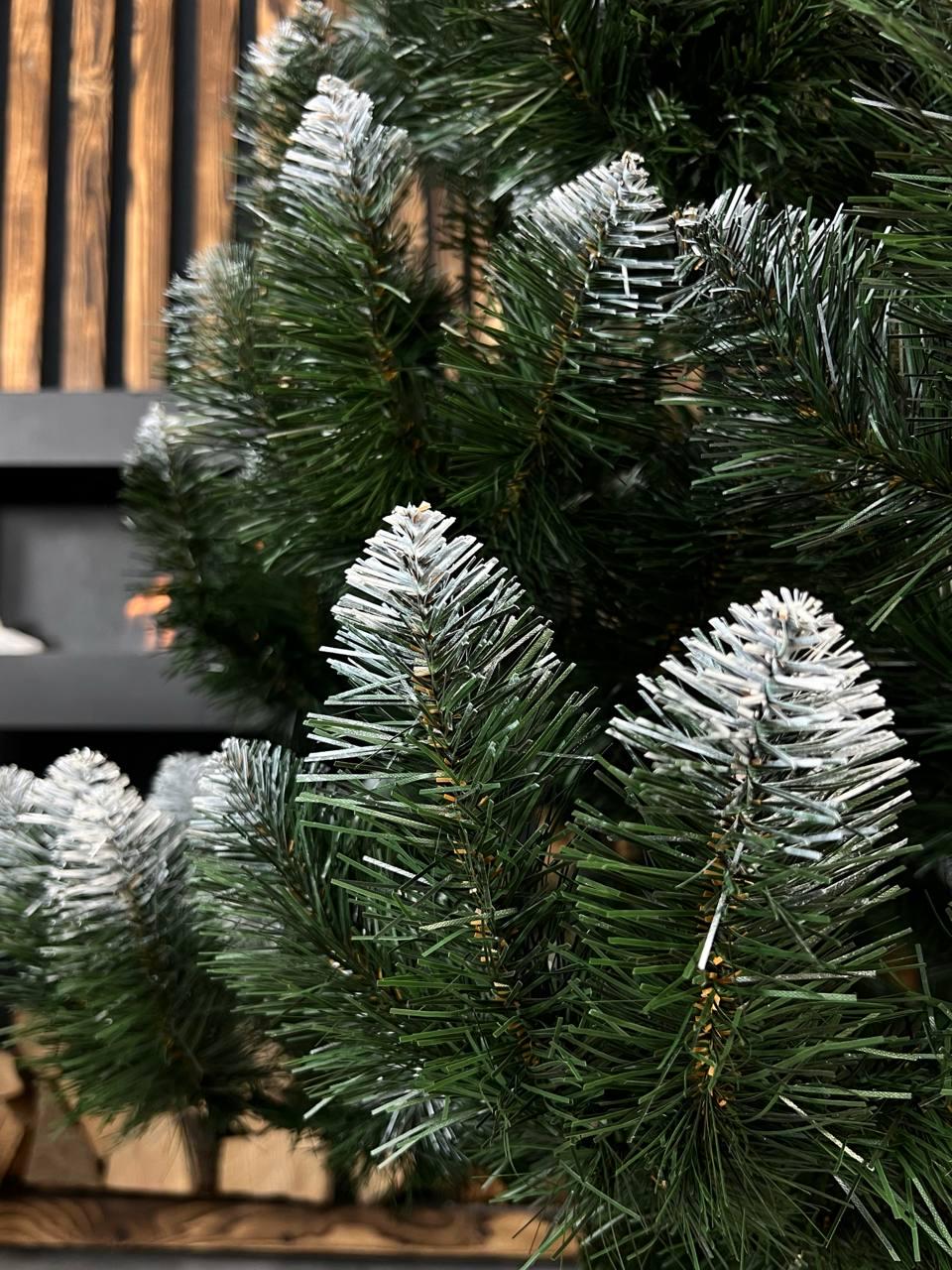 Искусственная елка Снежная королева с белыми кончиками 2,5 м Зеленый (YA678267) - фото 3