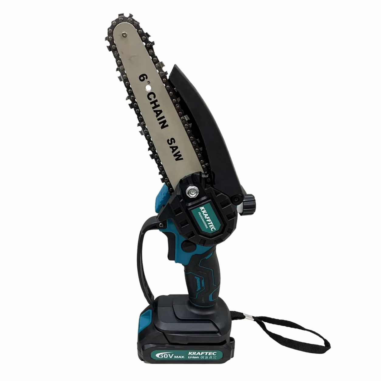 Электропила аккумуляторная KRAFFTEC 36 V 4 Ah/1000 Вт с автоматической смазкой 6" 2 шины/3 цепи (36 V 4 Ah / 1000 Вт / 2 аккумул])