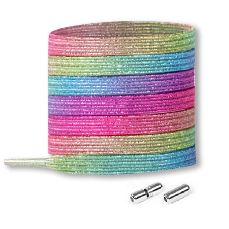 Шнурки-резинки с магнитом эластичные Блестящий неон (S-07 E_1 №120)