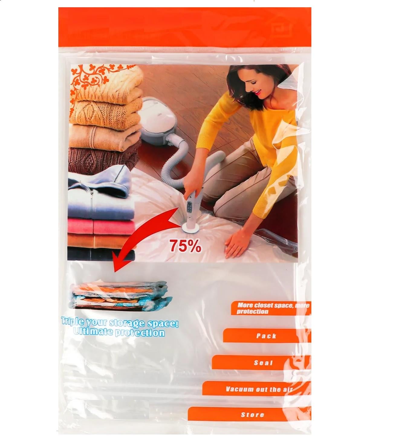 Вакуумный пакет для вещей 60х80 см с клапаном (1568806779)