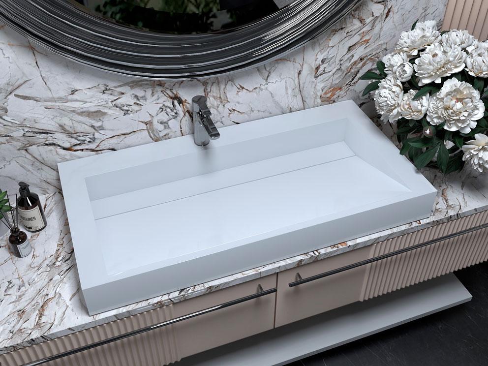 Умивальник накладний Status Boho 100 White (618)