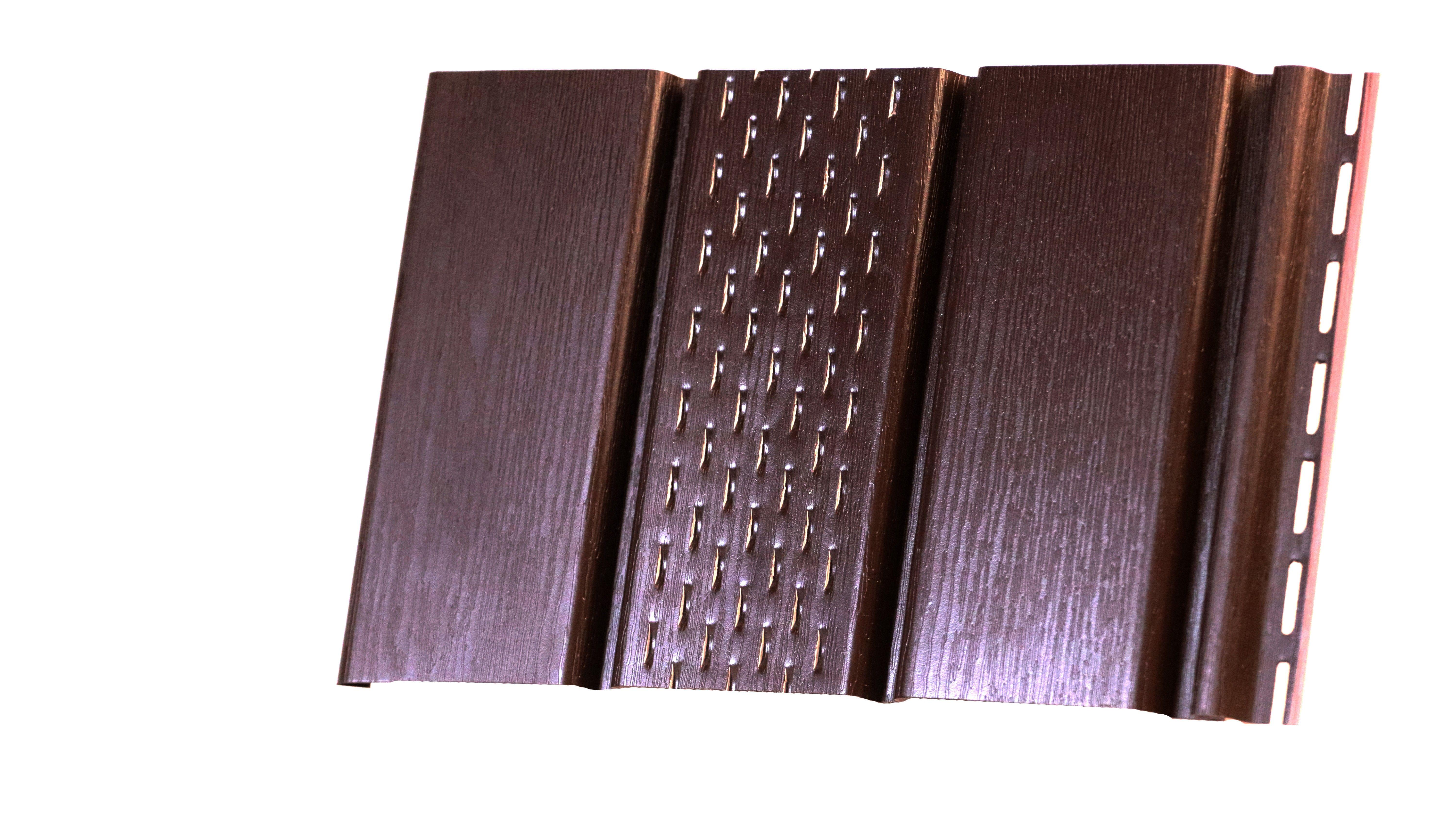 Панель софіту RAINWAY перфорована 300х3000 мм RAL 8017 Коричневий (12.300.02.302.RW) Панель софіту RAINWAY перфорована 300х3000 мм RAL 8017 Коричневий (12.300.02.302.RW)