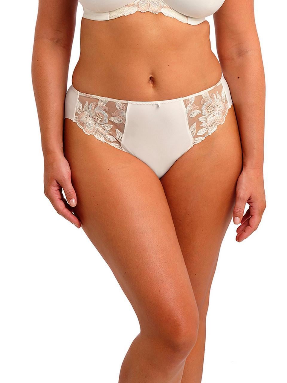 Трусики Fantasie Magdalena 103450IVY женские слипы с вышивкой и люрексом L Молочный (193773567655)